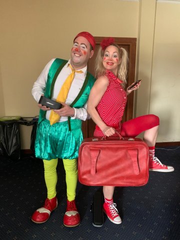 Clowner utan gränser-artisterna Björn och Dezze